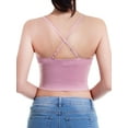 thumbnail image 7 of Made by Olivia Women's Seamless Padded Workout Sports Bra Cami Cropped Yoga Tank Top with Adjustable Straps, 7 of 7