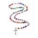 thumbnail image 1 of Collar YEYULIN con cuentas de arcilla polimérica con forma de rosario de 92 cm para mujer, 1 of 7