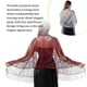thumbnail image 3 of Sonducket Bufanda para mujer, bufandas, chales con borlas de flores, elegante capa nupcial para dama de honor, capa de boda, chal Vintage Ropa, zapatos y accesorios Miscelánea Gris, 3 of 6