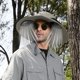 thumbnail image 5 of Sombrero de pescador de verano con carga solar y ventilador USB para hombre, protección solar para exteriores, ideal para senderismo, pesca y jardinería. Aestivo | Gris | AESTIVO, 5 of 7