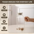thumbnail image 6 of 1 Gallon Square Glass Pitcher with Lid and Spout Borosilicate Glass Carafe for Hot/Cold Drink Water Pitcher with Handle for Fridge Large Jug for Iced Tea Coffee Juice Beverage, 6 of 13
