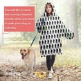 thumbnail image 4 of Wearable Oversized Blanket,Black Bigfoot Pattern Wearable Blanket Hoodie for Adults,Cozy Hooded Blankets with Super Pockets,Super Warm Fuzzy Pullover for Women & Men, 4 of 6