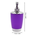 thumbnail image 4 of Unique Bargains 1 Set Elegant Soap Pump Dispenser Toothbrush Holder and Soap Dish Set for Bathroom for Laundry Rooms Purple, 4 of 6