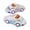 White, variant on Boys Slides, Non-Slip Cartoon Soft Bottom Open Toe Summer Slippers White Size 9(Toddler)