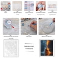 thumbnail image 3 of Paint By Numbers Kit for Adults Beginner - DIY Guitar Water Fire Contrast Fusion Canvas Painting Kits for Adults, Frameless Paint By Number for Adults for Home Wall Decor 16x20 Inch, 3 of 7