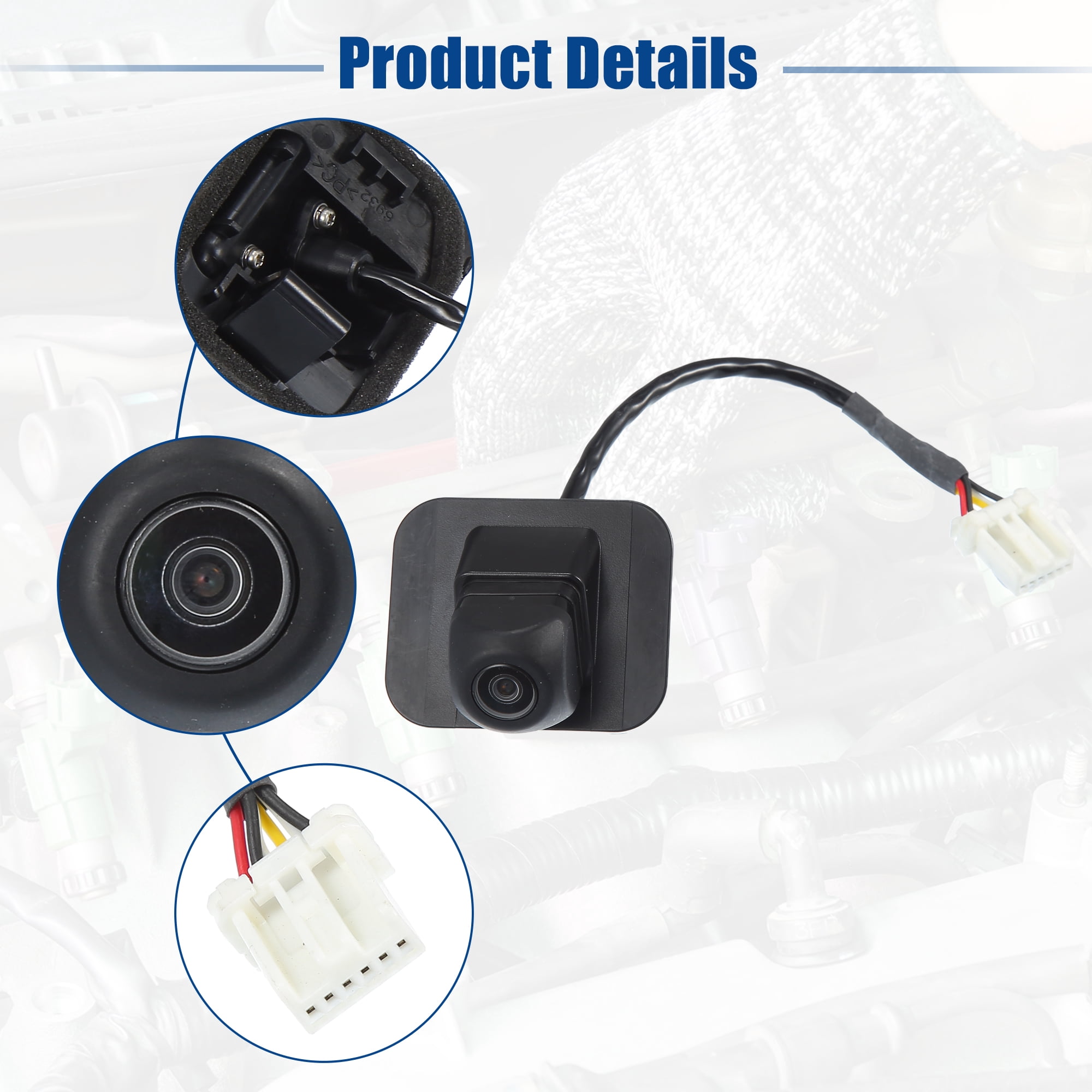 Replacement Backup Camera For 2012-2015 Honda Civic Sedan/Hybrid - OEM #39530TR3A51, 170° View