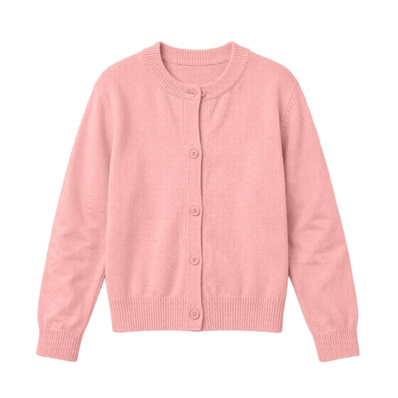 LckLvx Kids Knit Cardigan Long Sleeve Button down Solid Color Soft Sweater for Boys Girls