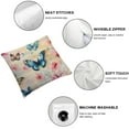 thumbnail image 4 of Patifu Fun Butterfly Pillow Case Butterfly Pillows Decorative Throw Pillows Butterfly Pillows for Girls Butterfly Throw Pillow for Living Room Bedroom Sofa Couch  20x20in, 4 of 5