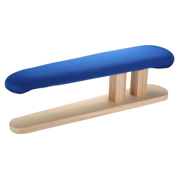 Bewildely Wood Ironing Stool Portable Auxiliary tool Household Collars Home for Almacenamiento y organización del hogar Largo