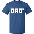 thumbnail image 2 of OXI T-Shirt - Dad Square, Basic Casual T-Shirt for Men's and Women Fleece T-Shirt Short Sleeve - Indigo Blue Small, 2 of 3