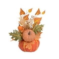 thumbnail image 2 of Fall Decor Artificial Pumpkin Flowers Fall Table Centerpieces with Pumpkin Sunflowers Maple Leaves Faux Pumpkin Flowers for Halloween Thanksgiving Autumn Harvest Home Decoration, 2 of 8