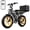 Yellow+Trunk, variant on TST Electric Bike for Adults, 750W Motor 20"x4" Fat Tire E Bicycle, E Mountain Bike, 48V/15Ah Battery SGS, Dual Suspension, 7 Speeds