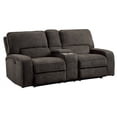 thumbnail image 4 of Lexicon Borneo Chenille 2-Piece Manual Reclining Sofa Set in Chocolate, 4 of 13