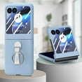 thumbnail image 4 of Decase Phone Cover for Motorola Razr 40 Ultra 2023,With Built-in Front Screen Protector & Ring Kickstand,Matte Frosted Ultra Slim Case Cover for Motorola Razr 40 Ultra 2023,Skyblue, 4 of 10