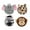Full Set - All 4 Toys, variant on 3.5 Inch Safari Subwoofer Disc Dog Toy with Squeaker Choose from 4 or Full Set (Sellers Choice - 1 Random Toy)
