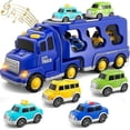 thumbnail image 1 of Camión transportador de fundición a presión 5 en 1, juguetes, vehículos, modelos, conjuntos, 1 of 1