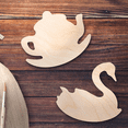 thumbnail image 4 of Wood Shape Rocking Teapot 6x5.5", 4 of 5