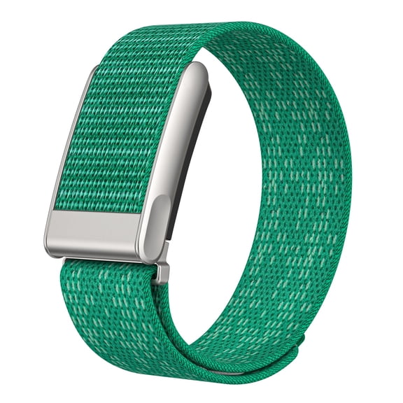 Nylon Loop Band Compatible with Whoop 5.0, Adjustable Breathable Sport Wrist Strap with Hook and Loop Fastener, Soft Woven Replacement Band, Lightweight Durable for Men Women,Green