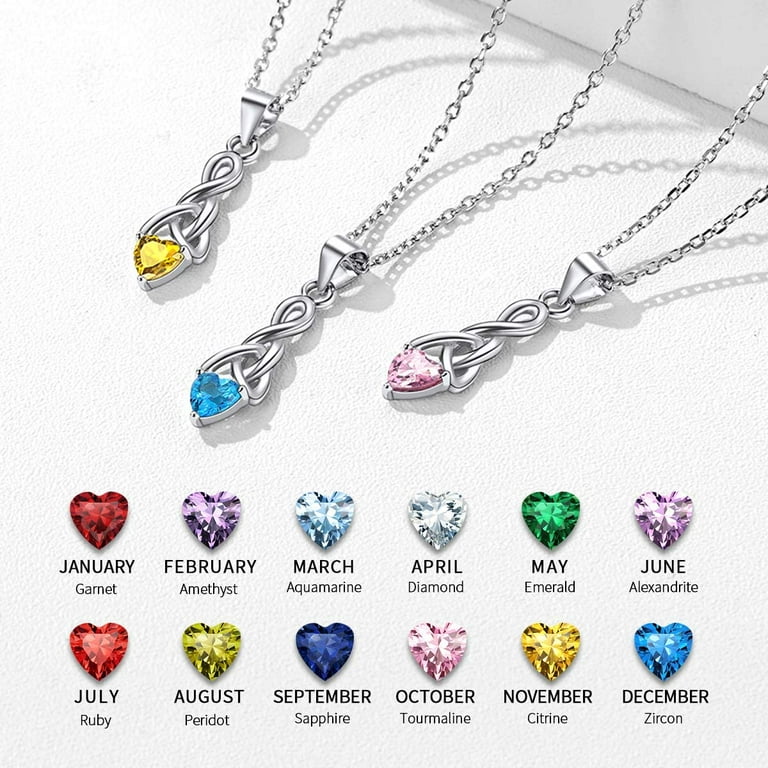 February birthstone necklace sale walmart