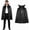 Black Vinyl Cape With Collar, variant on PMU Halloween Cape, Cloak, Black Vinyl Costume Accessory