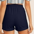 thumbnail image 5 of Ahdbta Women's Hiking Shorts Golf Athletic Outdoor Shorts Plus Size Elastic Waist Drawstring Casual Summer Beach Shorts with Pockets, 5 of 9