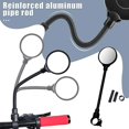 thumbnail image 2 of Adjustable Motorcycle Handlebar Mirror 360 Degree Rotatable Bike Reflector for Electric Bike, 2 of 5