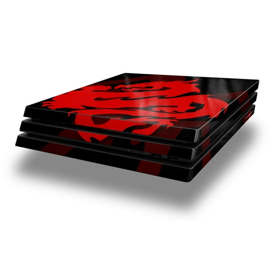 WraptorSkinz PS4 Pro Skin Wrap Oriental Dragon Red on Black - Decal Style Skin fits Sony PlayStation 4 Pro Console