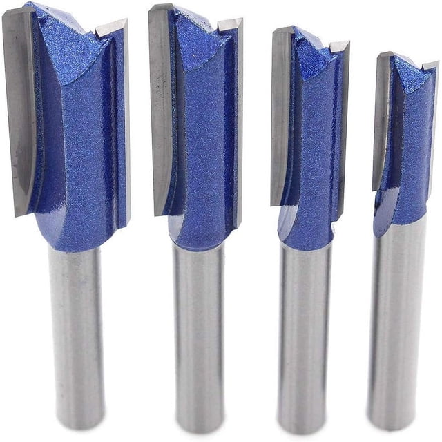 Dado Groove And Straight Cutting Excellence, Carbide Tipped Plunge Router Bits With Anti-Kickback Design