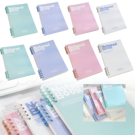 CoreLiving Hardcover Spiral Notebook Lined Journal for Writing, 60 Sheets 120 Pages, College Ruled A5 Size, Durable Cover for Work Office Business Meeting Notes Supplies