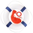 thumbnail image 1 of Life Preserver Ring Calvana 20 con cuerda flotante de 30 m, 1 of 5