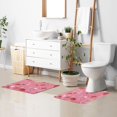 thumbnail image 5 of U-Shaped Toilet Mat Plush Bathroom Rug Mat Non Slip Bathroom Mats Candy Cane and Strawberry Pattern, 5 of 5