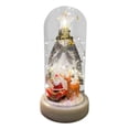 thumbnail image 1 of de Navidad de mesa LED, miniárbol de Navidad con luz, adorno de escritorio, manualidades, de Navidad Artificial de vidrio de resina para Estilo D, 1 of 8