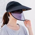thumbnail image 3 of Women Sun Hat Protective Creative Summer Cap Beach Hat with Face Shield, 3 of 4