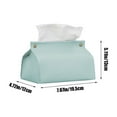 thumbnail image 3 of Steadline Premium Leather Tissue Box Organizer With Pull-Out Design - Elegant Desktop Dispenser For Home And Office Durable Construction With Natural Texture Finish 7.67x5.1x4.72 Inches, 3 of 6