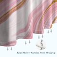 thumbnail image 6 of Pink Marble Gold Line Pattern Shower Curtain 36"x72" ,Bathroom Decorative Shower Curtains Set with 12 Hooks,Modern Waterproof Washable Shower Curtain, 6 of 6