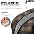 thumbnail image 5 of Brown and Black Checkered Pattern Insulated Leakproof Lunch Box for Work, Lunch Bag for Women Men, Loncheras Para Mujer for Beach Travel Picnic Camping, 5 of 6