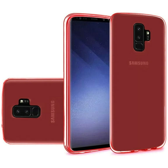 For Samsung Galaxy S9 Plus Case, by Insten TPU Rubber Candy Skin Transparent Case Cover For Samsung Galaxy S9 Plus S9 