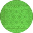 thumbnail image 1 of Ahgly Company Indoor Round Oriental Green Industrial Area Rugs, 6' Round, 1 of 4