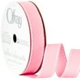 thumbnail image 3 of (3 pack) Offray Ribbon, Carnation Pink 5/8 inch Grosgrain Polyester Ribbon, 9 feet, 3 of 10