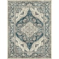 thumbnail image 5 of BERTHMEER 2'x3' Small Area Rugs for Bathroom Kitchen Bedroom Entryway Rugs Non Slip Washable Vintage Blue Dorm Entrance Oriental Traditional Distressed Rugs, 5 of 6