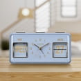 thumbnail image 5 of La Crosse Clock Daily Flip Blue Periwinkle Tabletop Alarm Clock with Calendar, 636-379BL, 5 of 6