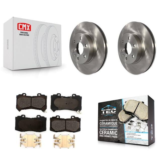 Transit Auto Front Disc Brake Rotors and Ceramic Pads Kit for Car 2015-2020 Chevrolet Colorado GMC Canyon K8T-102844