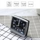 thumbnail image 5 of Moyic Reloj despertador de forma cuadrada, Radio, movimiento de de barrido silencioso, decoración de mesa, alimentado por batería, relojes de Decoración del hogar Negro Moyic HA026177-02, 5 of 6