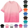 GMWM Men New Ice Silk Loose Gradient TShirts Big and Tall Discount