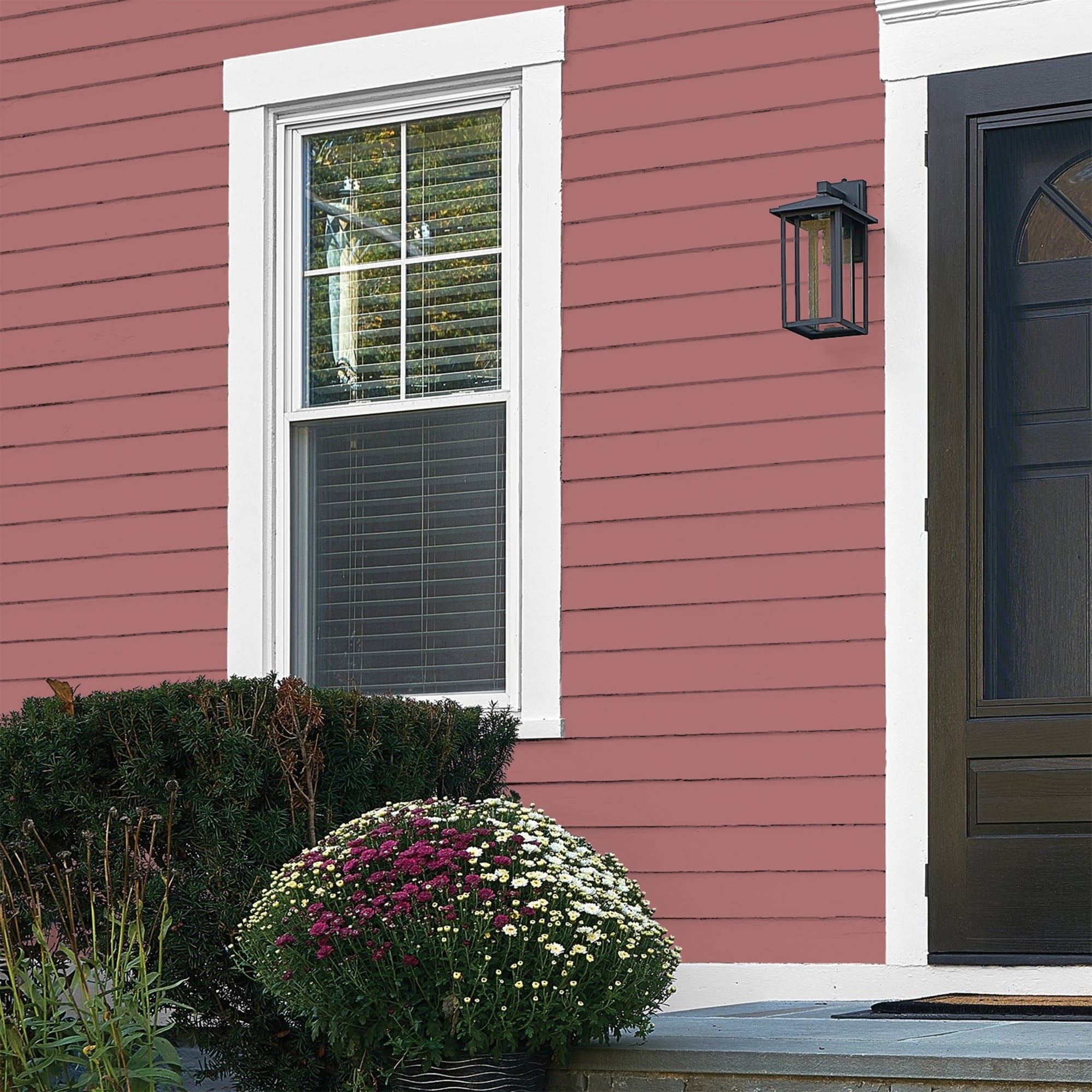 Glidden Fundamentals Horizon Glow / Red, Flat Exterior Paint, 1 Gallon