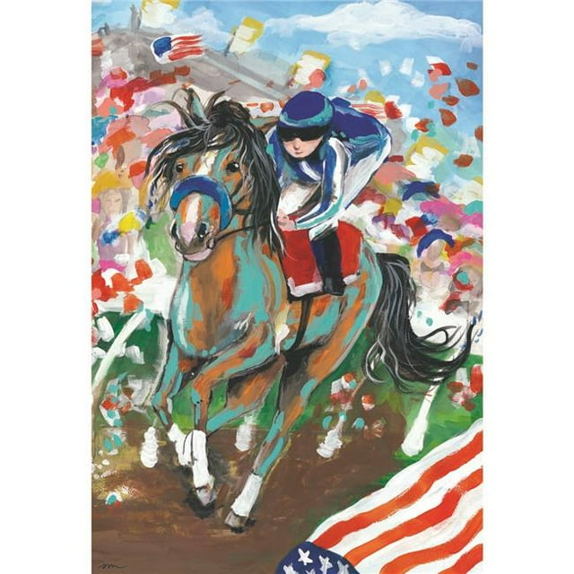 Magnolia Garden Flags M080025 13 x 18 Po Derby Jour Polyester Drapeau de Jardin