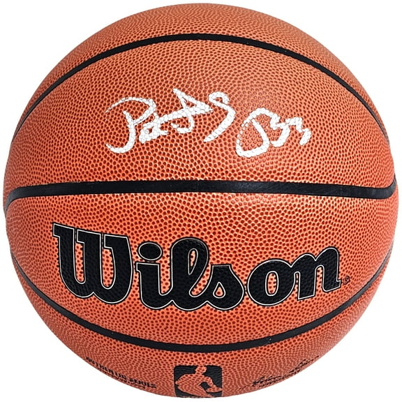 Patrick Ewing Autographed Authentic Indoor/Outdoor Basketball New York Knicks Beckett BAS Witness 214817