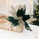 thumbnail image 3 of Seyotauo Christmas Glitter Flower Christmas Tree Decor Artificial Poinsettia Flower Velvet Magnolia s Floral Picks for Christmas Tree Fireplace Xmas Wedding DIY Crafts Wreath Party Floral Decor, 3 of 4