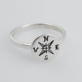 thumbnail image 3 of Sterling Silver Compass Ring, Sizes 6, 7, 8, 9, 10 (7), 3 of 5