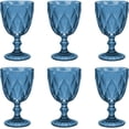 thumbnail image 1 of Juego de 6 Copas de Vidrio de Vidrio 240 ml, Azul, 1 of 5